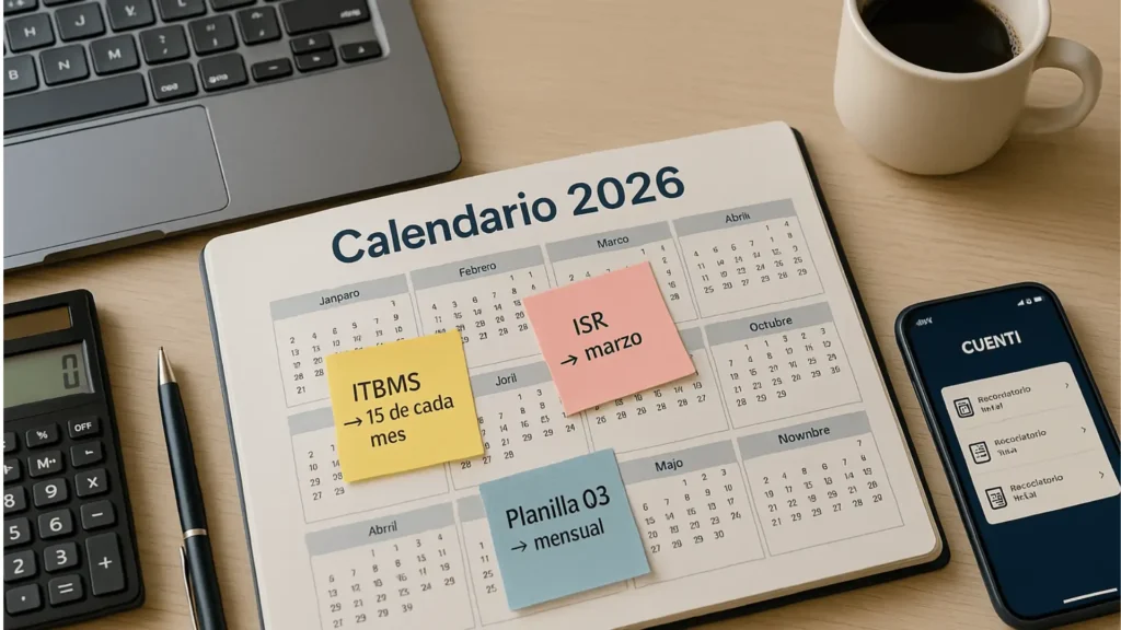 Calendario - tributario - Panamá - detallado - mes - a - mes