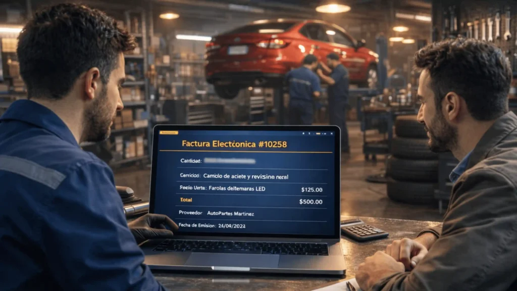 Factura electrónica - talleres - mecánicos