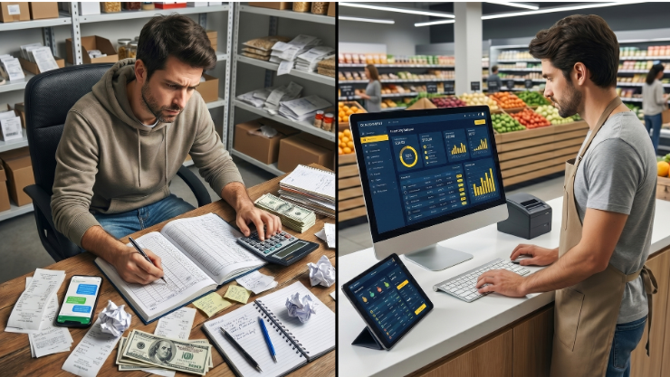 Sistema pos multi-sucursal: cierre de ventas de varias sucursales, proceso manual y uso de tecnología.