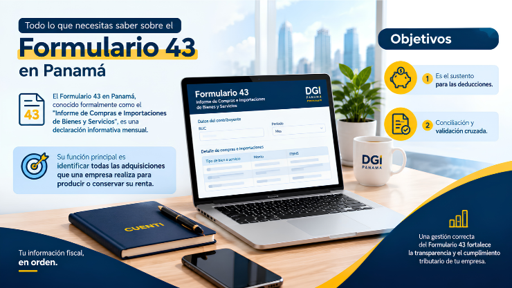 Formulario 43 en Panamá: Explicación gráfica de qué es el formulario, sus objetivos y alcances.