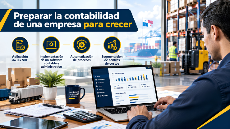 Contabilidad para empresas en Panamá: Descripción por medio de un infográfico de las claves para el crecimiento de las empresas.